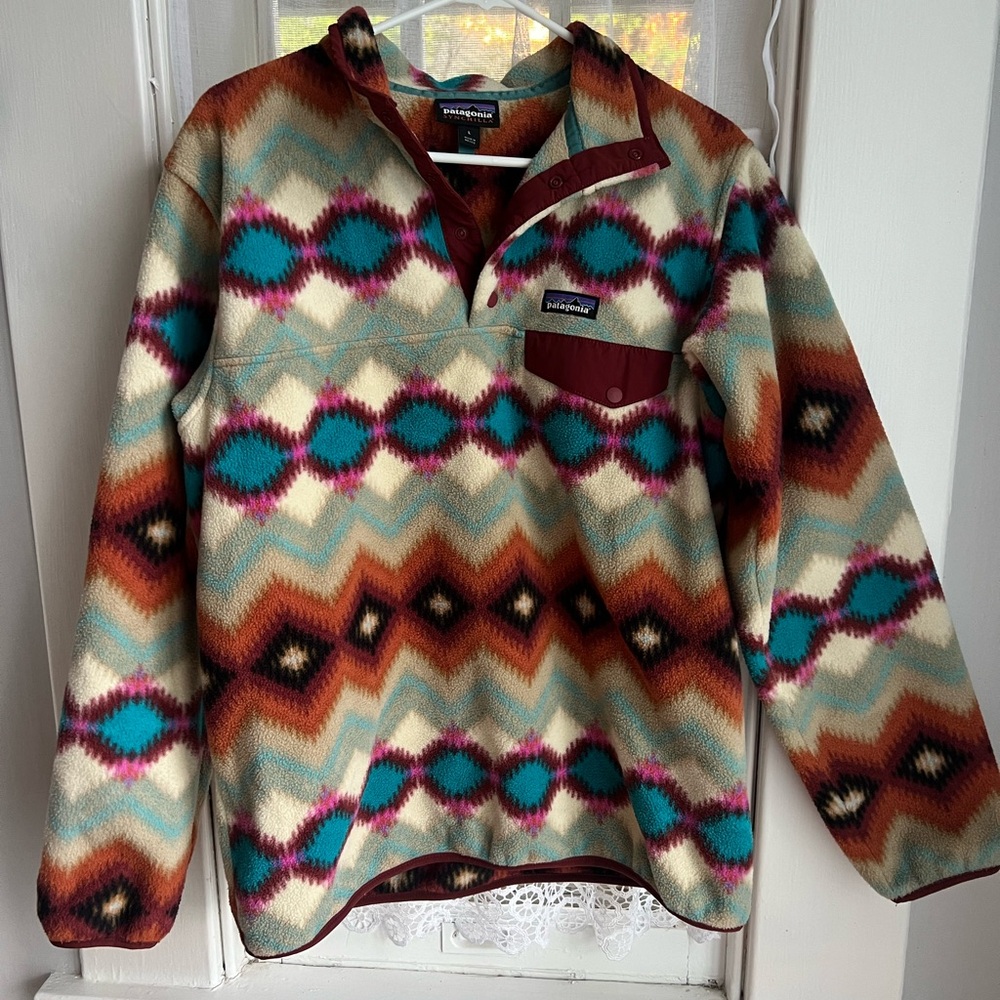 Patagonia Synchilla Fleece Pullover Jacket in Timber Twist Size Large